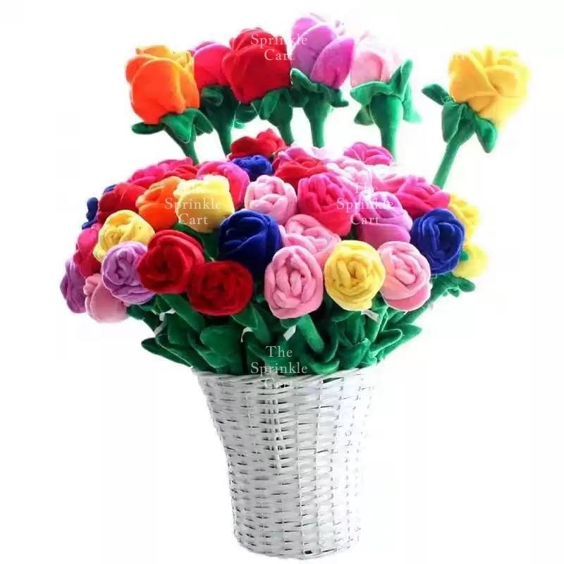 Rose Flower Plushie for Birthday Valentines Giveaway TSC
