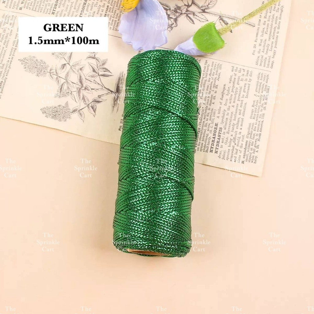 Jute String and Semi Elastic Cotton Thread for DIY Gift Wrapping and Arts and Crafts TSC