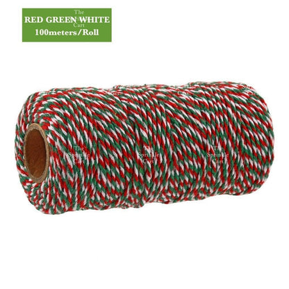 Jute String and Semi Elastic Cotton Thread for DIY Gift Wrapping and Arts and Crafts TSC
