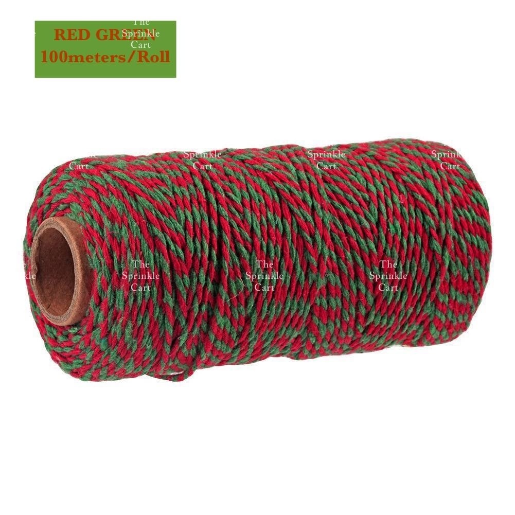 Jute String and Semi Elastic Cotton Thread for DIY Gift Wrapping and Arts and Crafts TSC