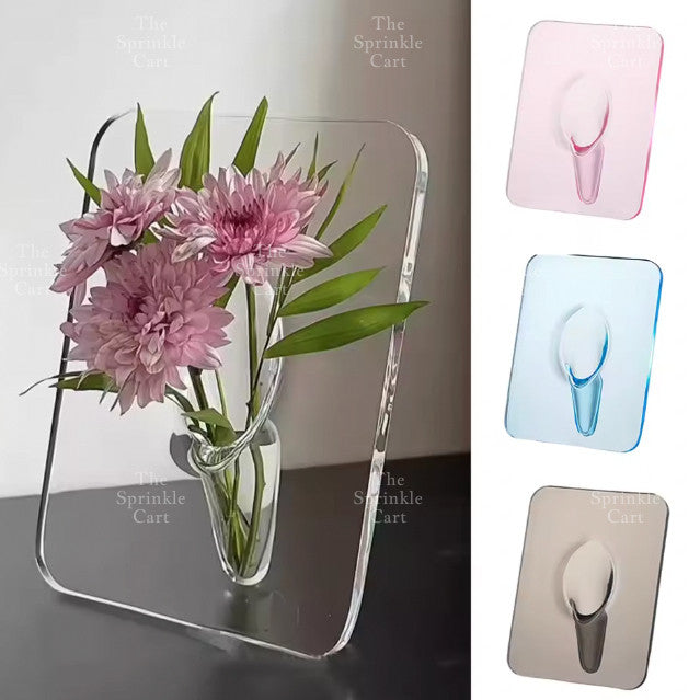 Glass Frame Flower Holder DIY Floral Arrangement Decoration TSC
