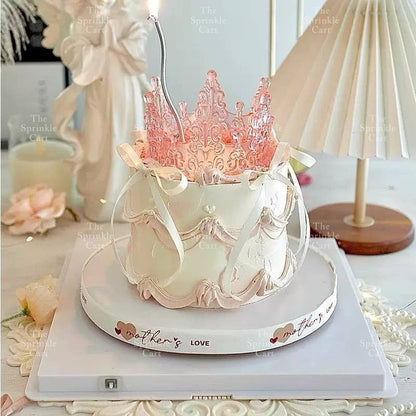 Crown Cake Topper Princess Birthday Celebration Queen Gold Silver