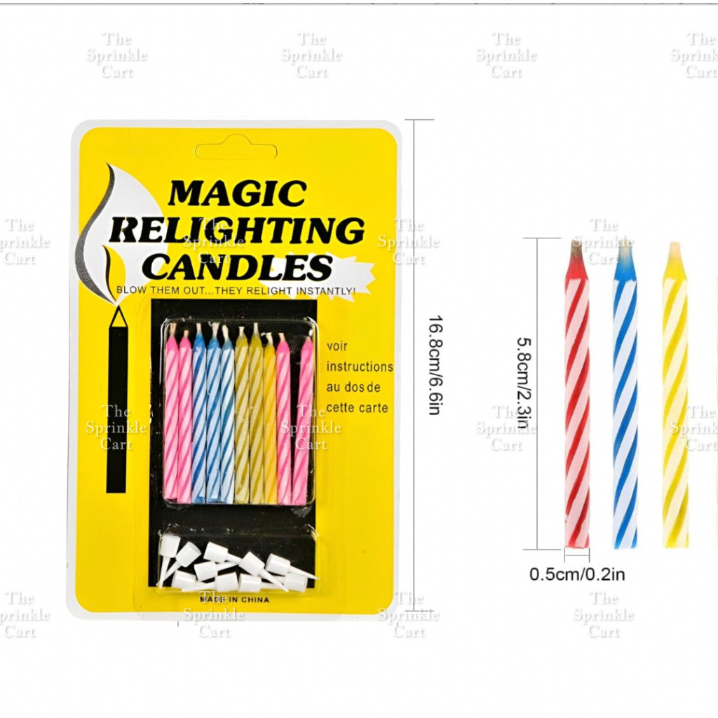 Colored Magic Relighting Candle for Any Occasions TSC
