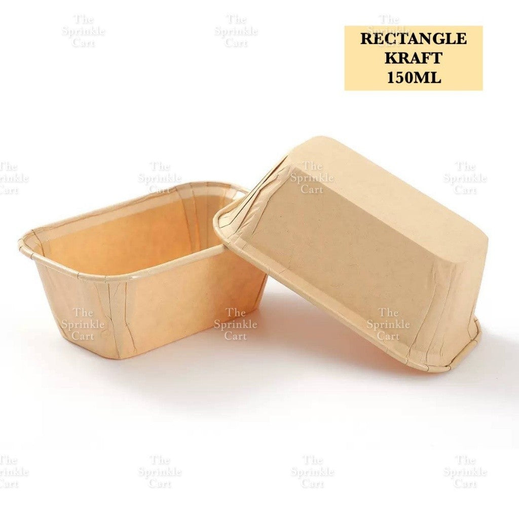50pcs Colorful Square and Rectangle Foil Cupcake Pastry Muffin Liner TSC