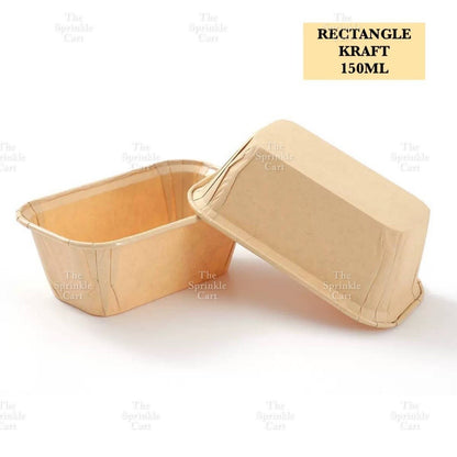 50pcs Colorful Square and Rectangle Foil Cupcake Pastry Muffin Liner TSC