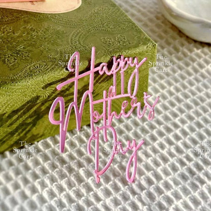 Mother’s Day Father’s Day Theme Cake Acrylic Paper Topper Decoration TSC