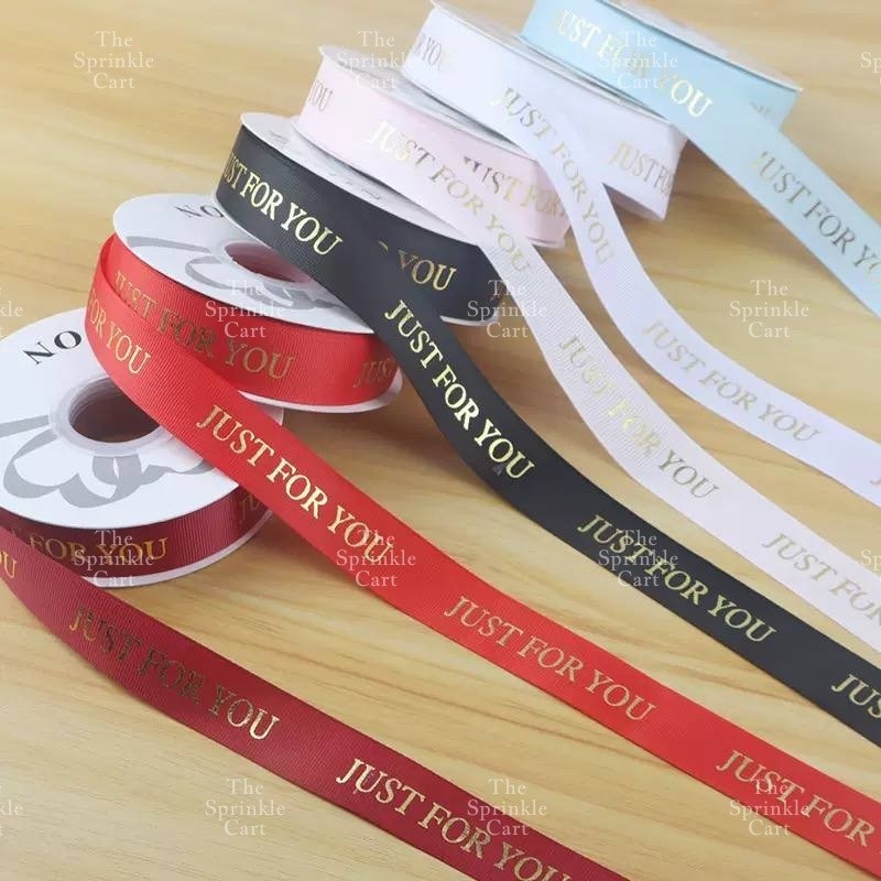 Just For You Satin Ribbon DIY Flower Bouquet and Cake Gift Tie Packaging TSC