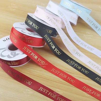 Just For You Satin Ribbon DIY Flower Bouquet and Cake Gift Tie Packaging TSC
