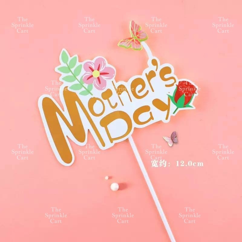 Mother’s Day Father’s Day Theme Cake Acrylic Paper Topper Decoration TSC