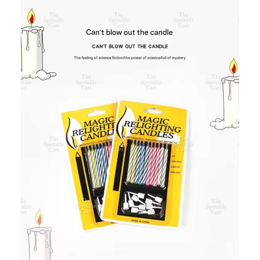 Colored Magic Relighting Candle for Any Occasions TSC