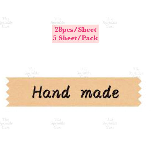 Food Box Sticker Label with Statement and Sticky Tape TSC