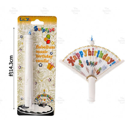 Sprinkle Popper Candle Fan DIY Musical Birthday Surprise Cake Topper TSC
