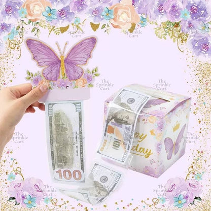 Surprise Money Pulling Box and Money Accordion Angpao Envelope DIY 3D Puzzle Cake Gift TSC