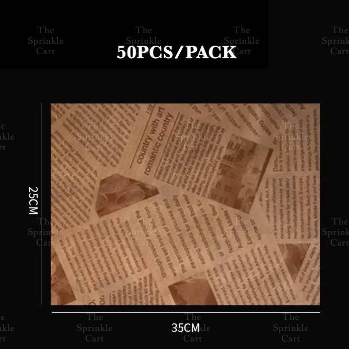 Bento Cake Box Clamshell Wax Paper Non grease Food Wrapper TSC
