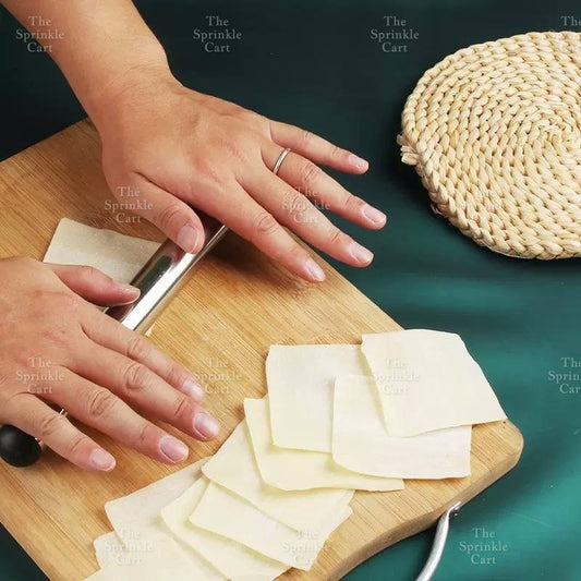 Non-stick Fondant Plastic Rolling Pin With Handle Rubber and Stainless Steel Baking Roller TSC