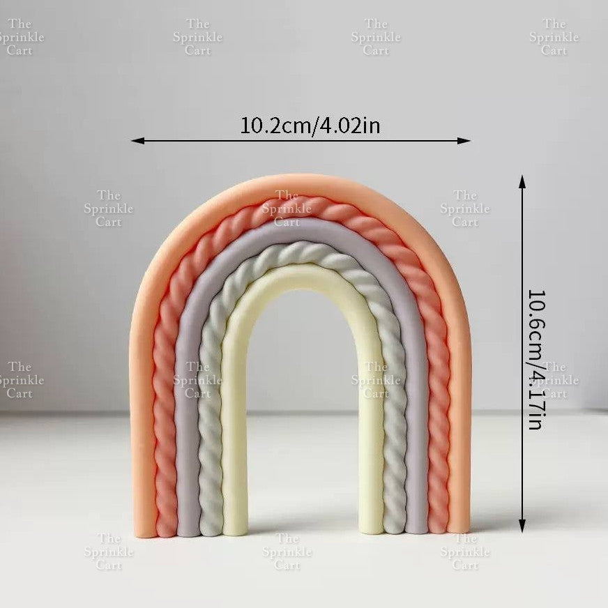 Rainbow Cloud Polymer Topper for DIY Decoration