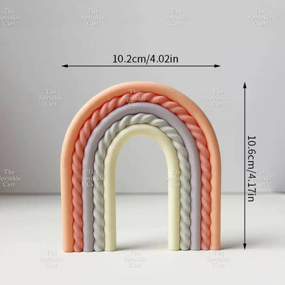Rainbow Cloud Polymer Topper for DIY Decoration