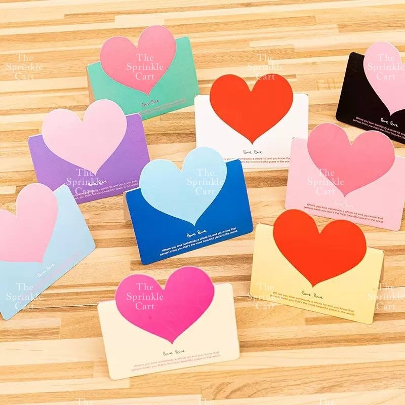 Greetings Gift Cards Message Envelope for Birthday Mother's Day and Valentine's Day TSC