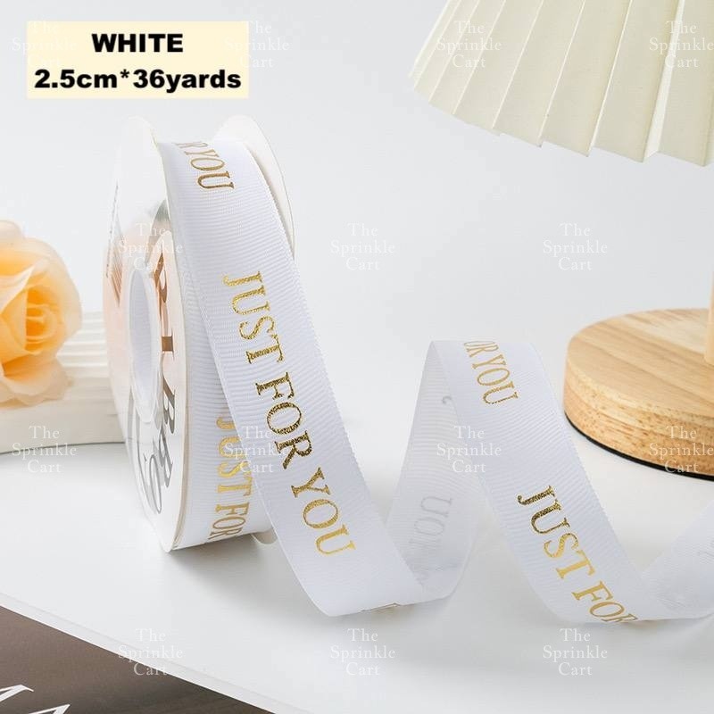 Just For You Satin Ribbon DIY Flower Bouquet and Cake Gift Tie Packaging TSC