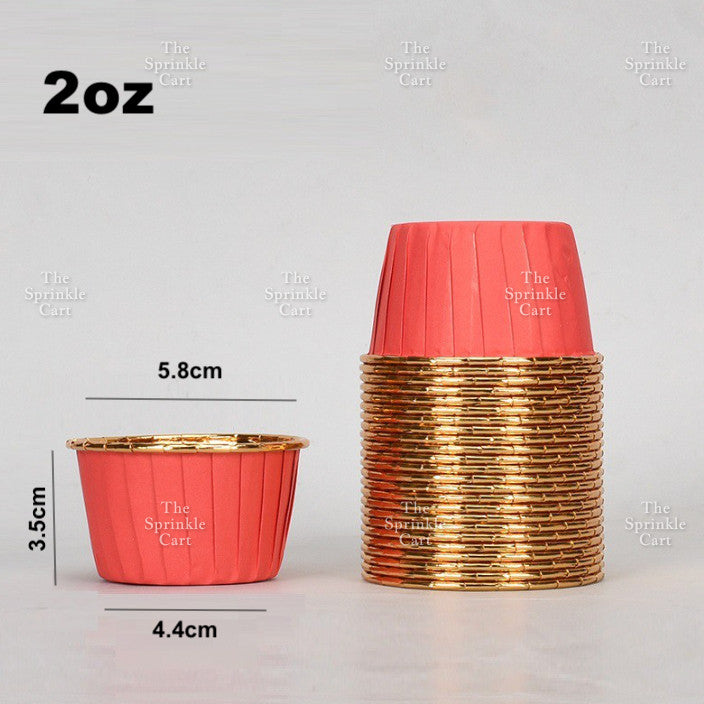 50pcs Colorful Foil Cupcake Liner Paper Cups Baking Muffin Liner