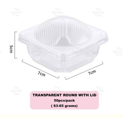 Transparent Dome Container Mochi Moon Cake and Pastry Bread  PackagingTSC