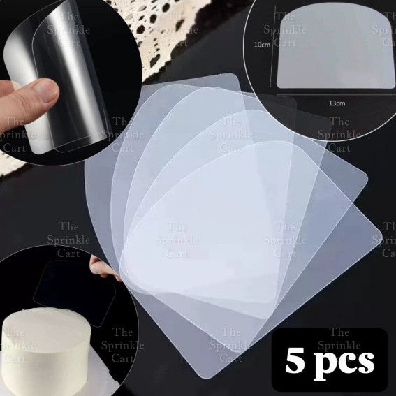 Soft Scraper Fine Edge Straight Cake Smoother and Trowel Baking Tool