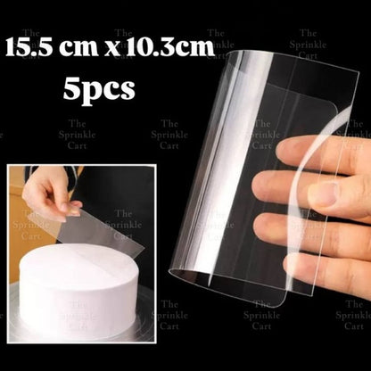 Transparent Plastic and Soft Scrapers Flexible Pastry Cake Decoration