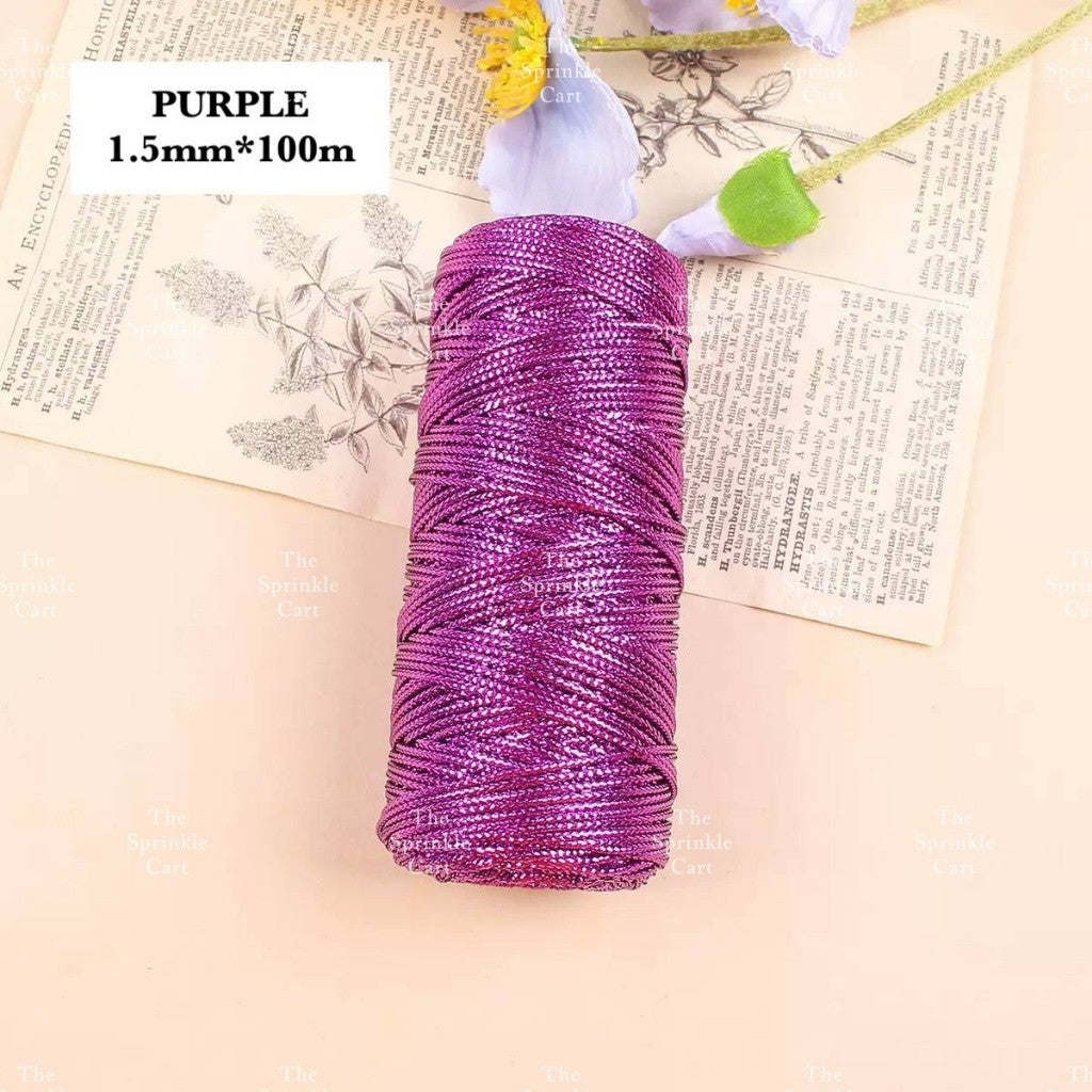 Jute String and Semi Elastic Cotton Thread for DIY Gift Wrapping and Arts and Crafts TSC