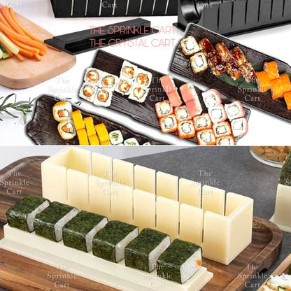 Sushi Maker Roller Kit Set Rice Ball DIY Machine Tool Molder Kitchen TSC