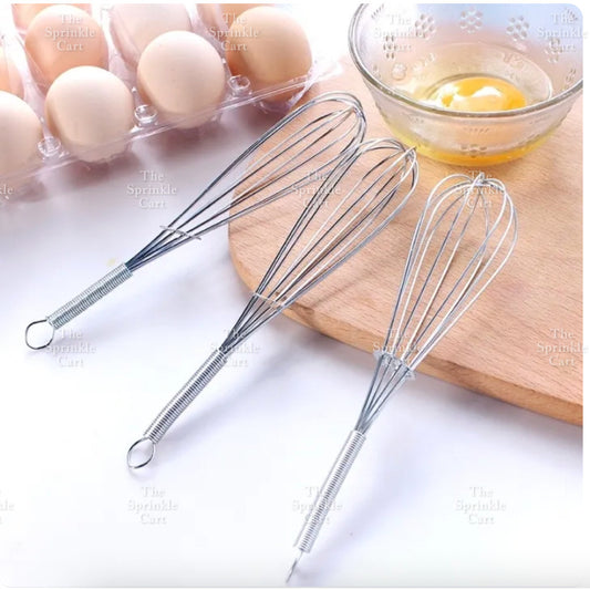 Egg Yolk Separator with Long Handle and Silver Mini Whisk TSC