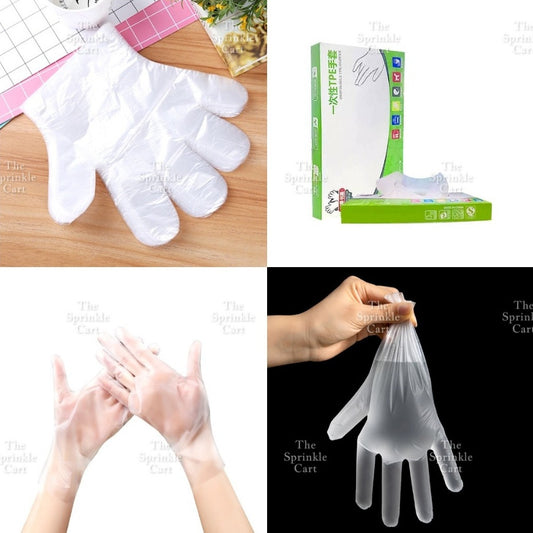 Disposable Plastic Gloves Clear High Quality Multifunctional Food Transparent