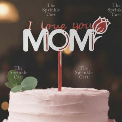 Mother’s Day Father’s Day Theme Cake Acrylic Paper Topper Decoration TSC