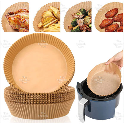 Air Fryer Liner Parchment Paper Disposable Non-Stick Round Airfryer Oil Sheet Liners TSC