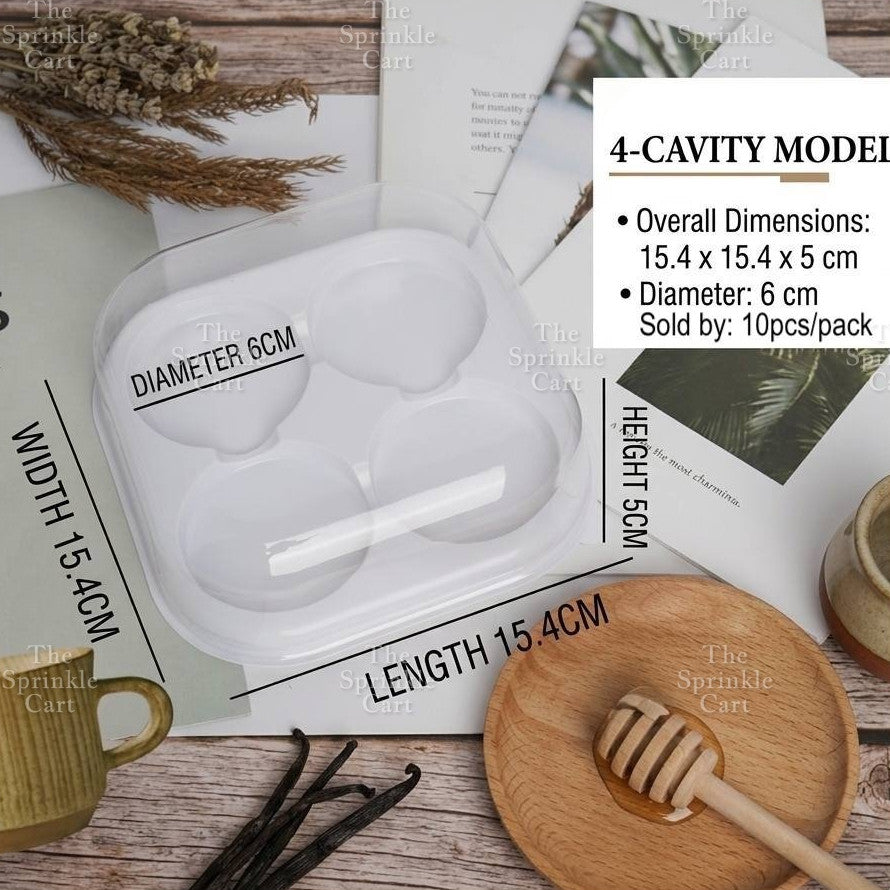 Disposable Mini Round and Square Dome with Lid DIY Desser Bread Bun Box Packaging TSC