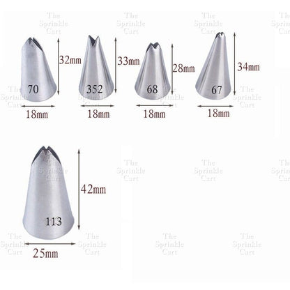 Nozzle Set with Piping Bag for Icing Cake Decoration TSC