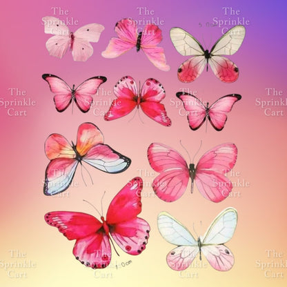 Minimalist Double Layer Butterfly Embossed PVC Stamp Cake Topper Decoration TSC