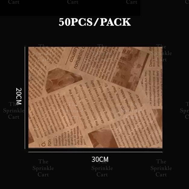 Bento Cake Box Clamshell Wax Paper Non grease Food Wrapper TSC