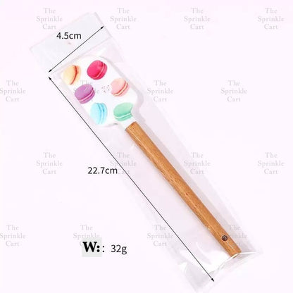 Silicone Spatula with Wooden Handle for Pastry Baking Tools TSC