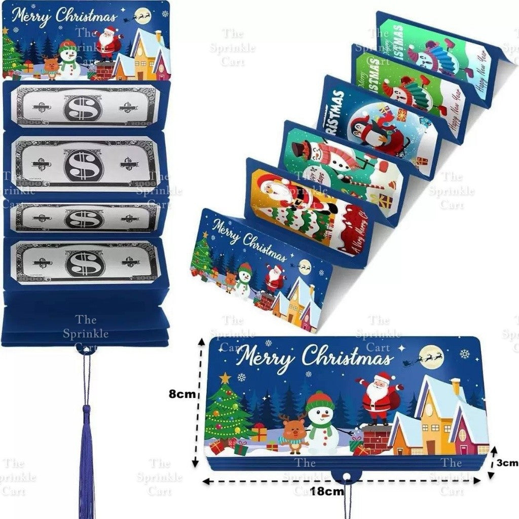 Surprise Money Pulling Box and Money Accordion Angpao Envelope DIY 3D Puzzle Cake Gift TSC