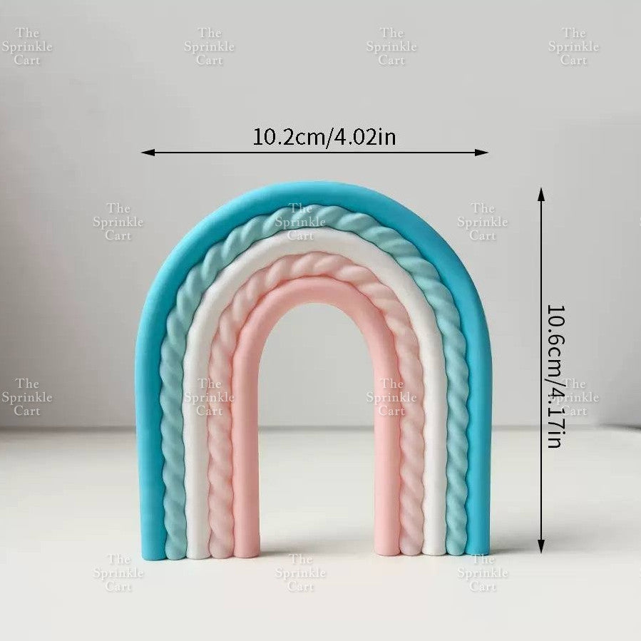 Rainbow Cloud Polymer Topper for DIY Decoration