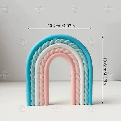 Rainbow Cloud Polymer Topper for DIY Decoration