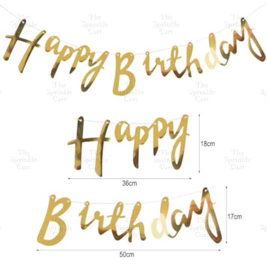 Happy Birthday Wall and Cake Banner Decoration TSC