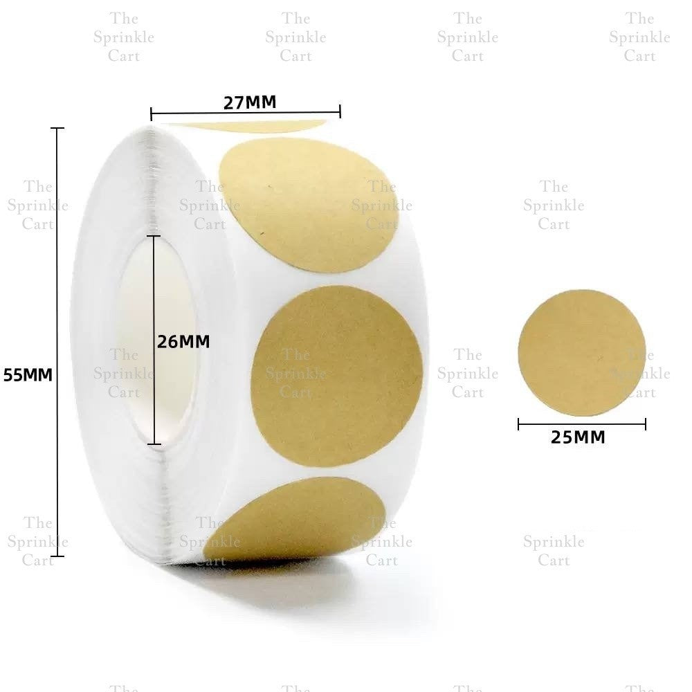 Self-adhesive Round Square Sticker and Sticky Tape Packaging TSC