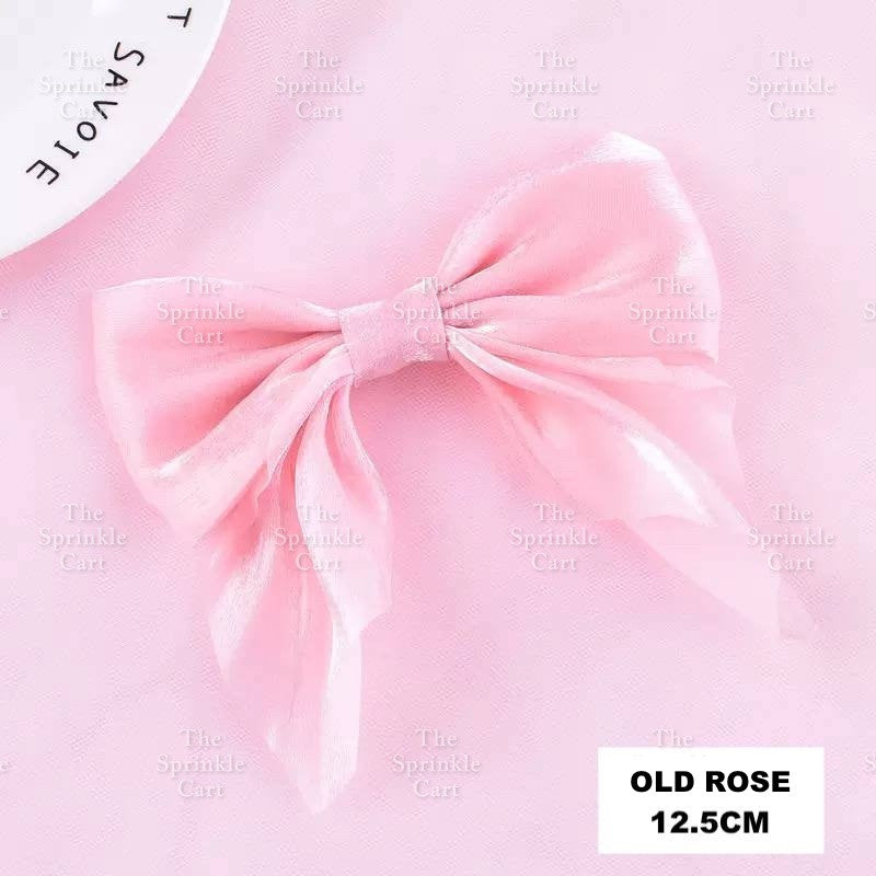Colorful Glitter Ribbon Bow Tie Ballet and Spike Cake Topper TSC