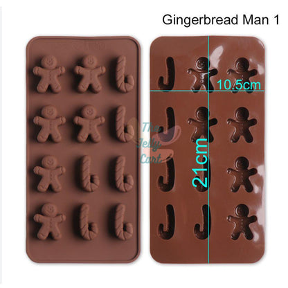 Christmas Theme Halloween Trick or Treat Silicone Chocolate Molder Kitchen Cake Decorating Tool