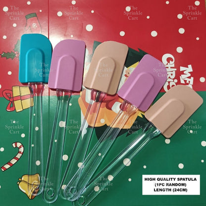 1-pc Non-Stick Random Color Silicone Spatula and Brush for Baking Cooking Heat Resistant