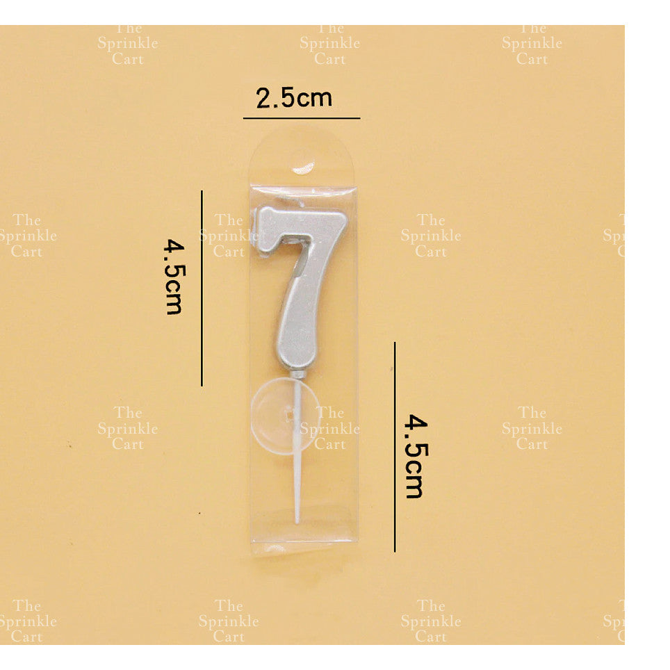 Number Candle for Birthday Cake Decor Party Supplies Gold ans Silver 0-9