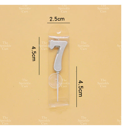 Number Candle for Birthday Cake Decor Party Supplies Gold ans Silver 0-9