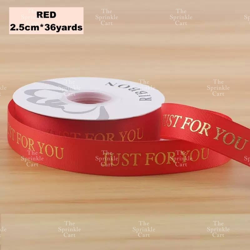 Just For You Satin Ribbon DIY Flower Bouquet and Cake Gift Tie Packaging TSC