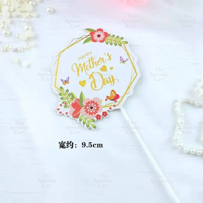 Mother’s Day Father’s Day Theme Cake Acrylic Paper Topper Decoration TSC